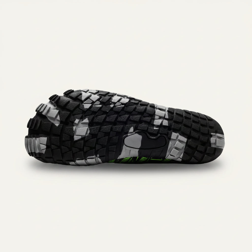 WaveCraft barfota vattenskor vuxna svart – sulavy med texturerad halkfri sula | footflow