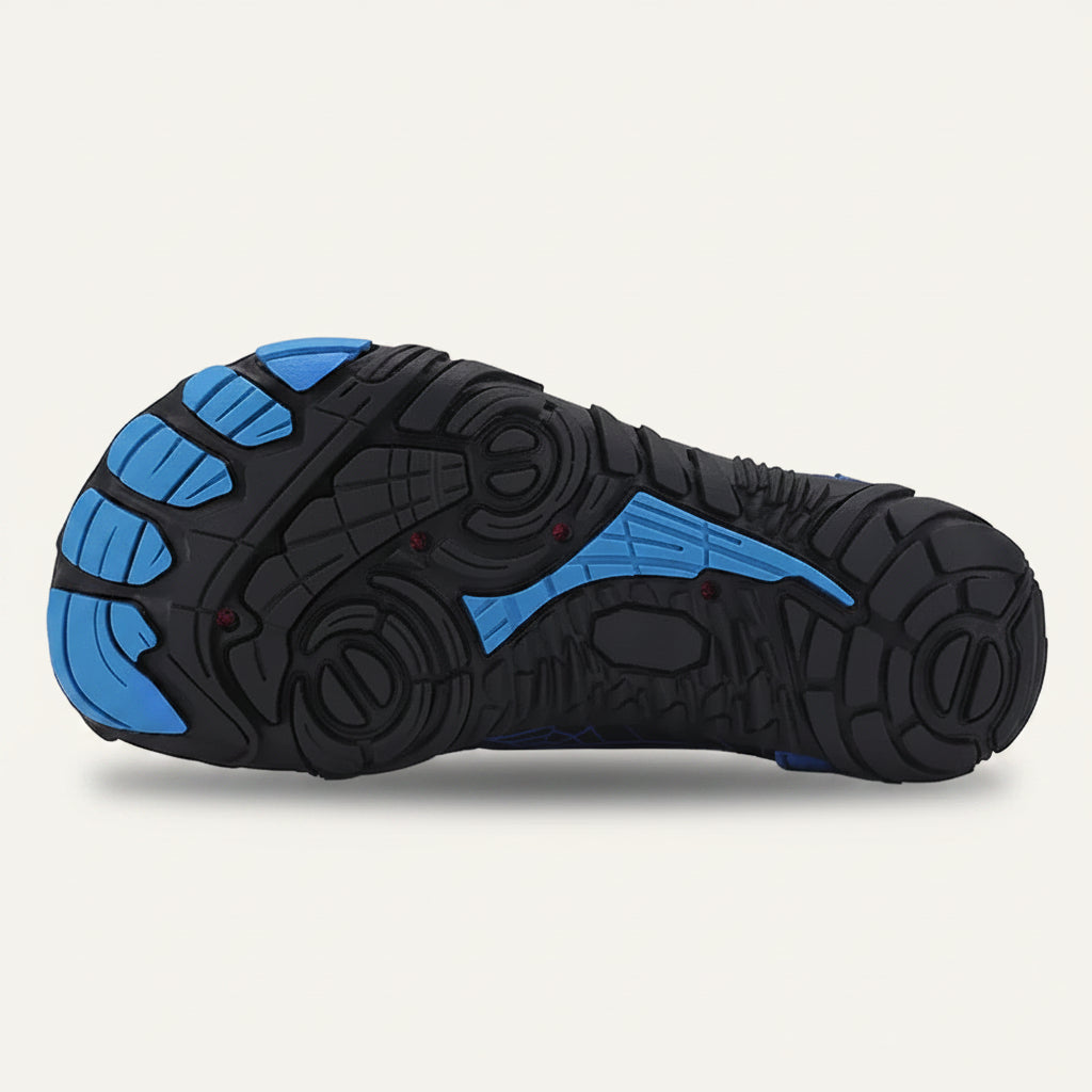 StormSpider vattenskor svart – brett tåbox flexibel sula | footflow